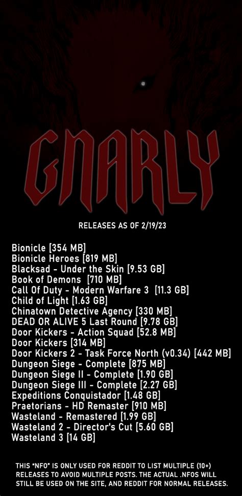 Gnarly Repacks .